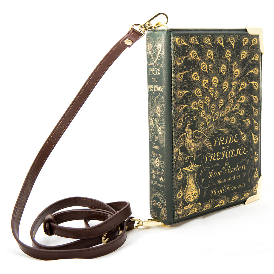 Peacock Edition) Pride & Prejudice by Jane Austen 1813 Book Wallet –