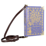 Pride and Prejudice Purple Book Bag by Jane Austen featuring Peacock design, by Well Read Co. - Side