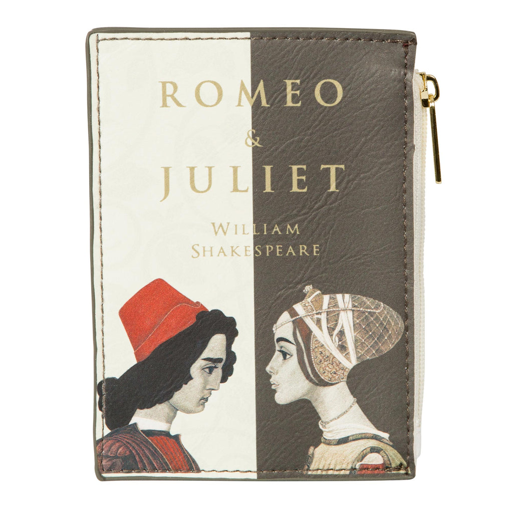 Romeo and Juliet Coin Purse by William Shakespeare featuring Juliet and Romeo design, by Well Read Co. - Front