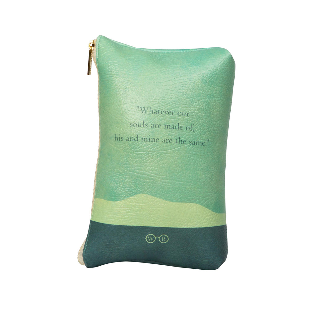 Wuthering Heights Green Pouch Purse by Emily Brontë featuring Lonesome Tree design, by Well Read Co. - Back