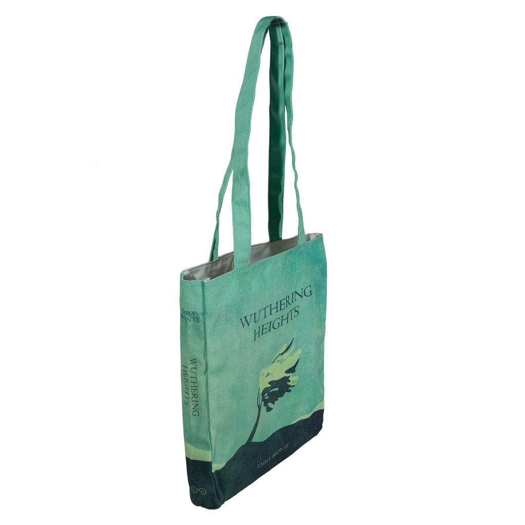 Wuthering Heights Green Tote Bag by Emily Brontȅ featuring Lone Tree design, by Well Read Co. - Inside