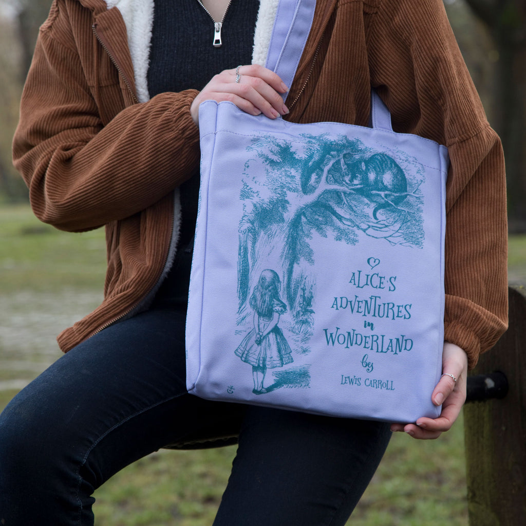 Women Canvas Shoulder Bag Alice In Wonderland Shopping Bags