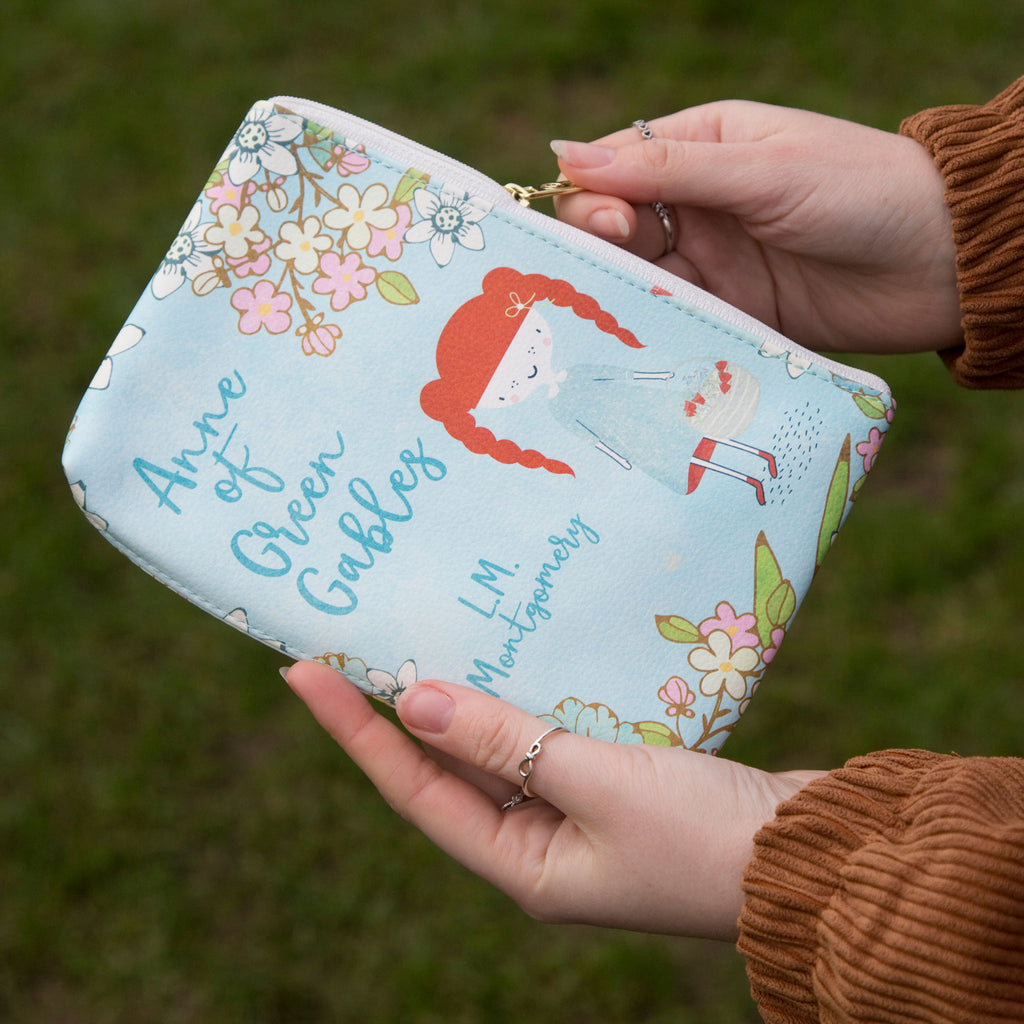 Anne of Green Gables Floral Pouch Purse by Lucy Maud Montgomery featuring Anne design, by Well Read Co. - Hands
