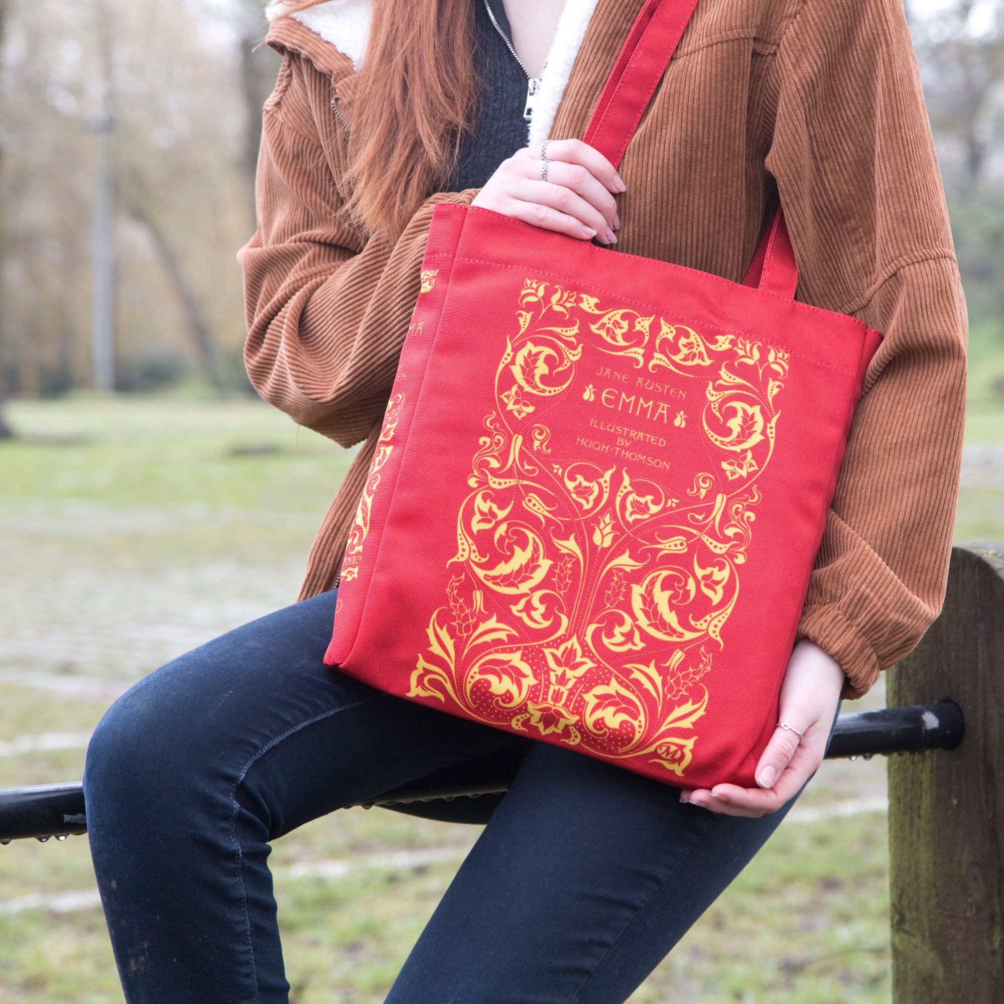 the tote bag red